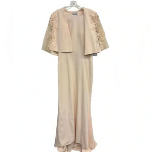 NWT Champagne (more of a nude or peach color) Christina Wu Wedding Gown